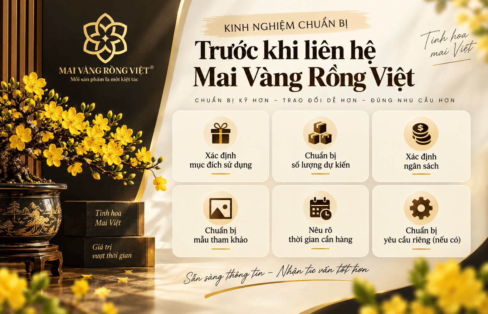 thông tin liên hệ của Mai Vàng Rồng Việt