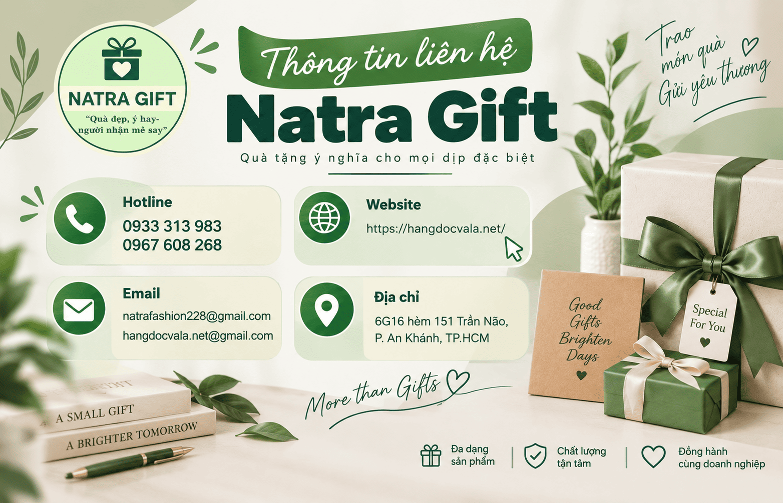 Hotline của Natra Gift