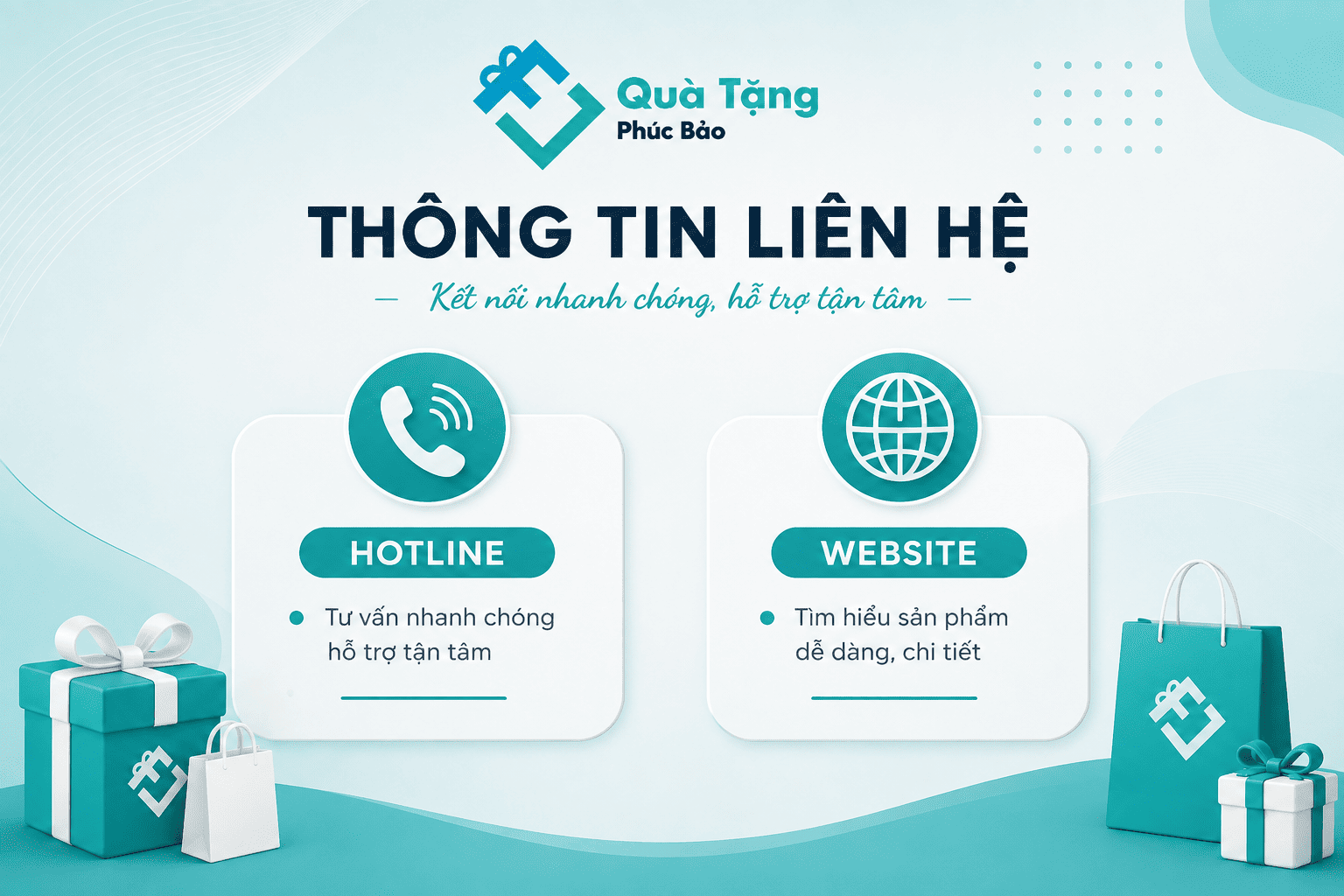 thông tin liên hệ quà tặng phúc bảo