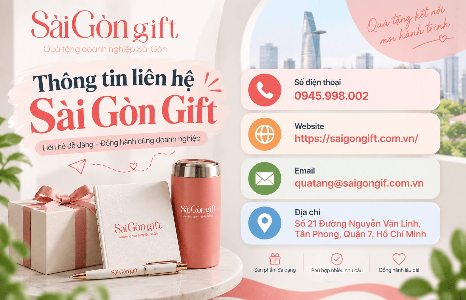 Thông tin liên hệ Sài Gòn Gift